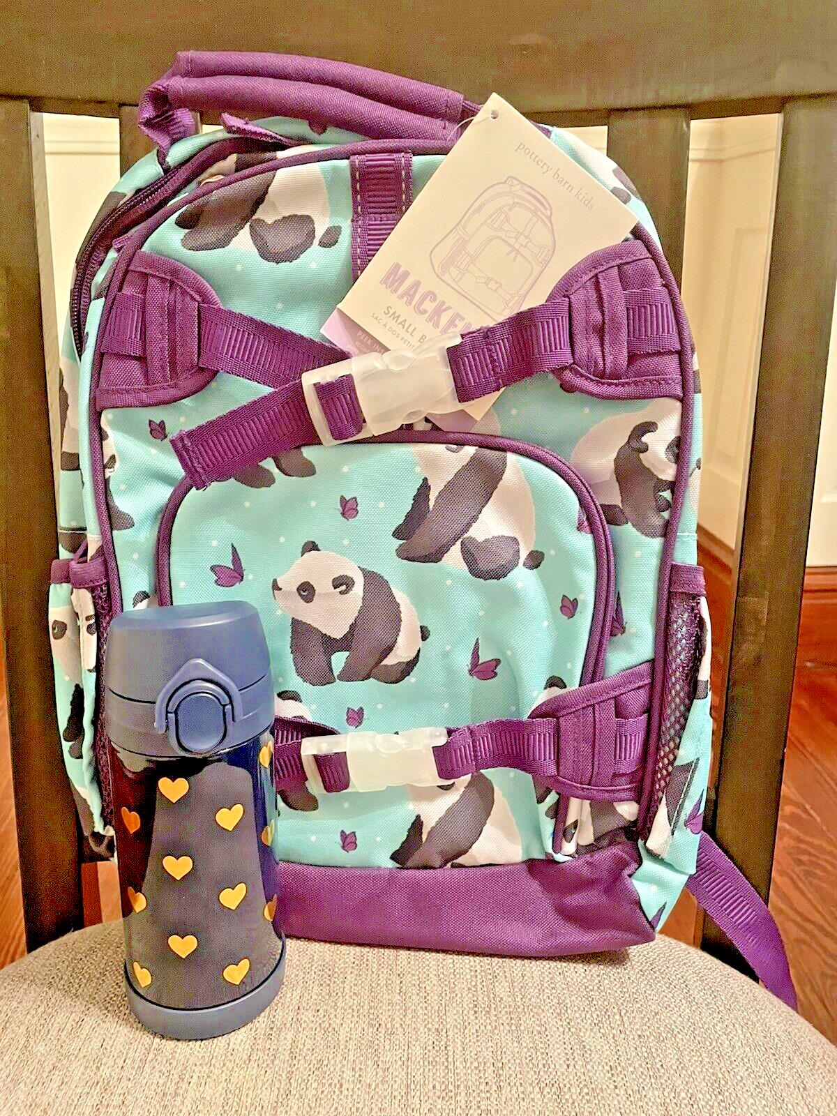 Pottery Barn school Disney Backpack Panda+water bottle panda rainbow TRAVEL ?? .