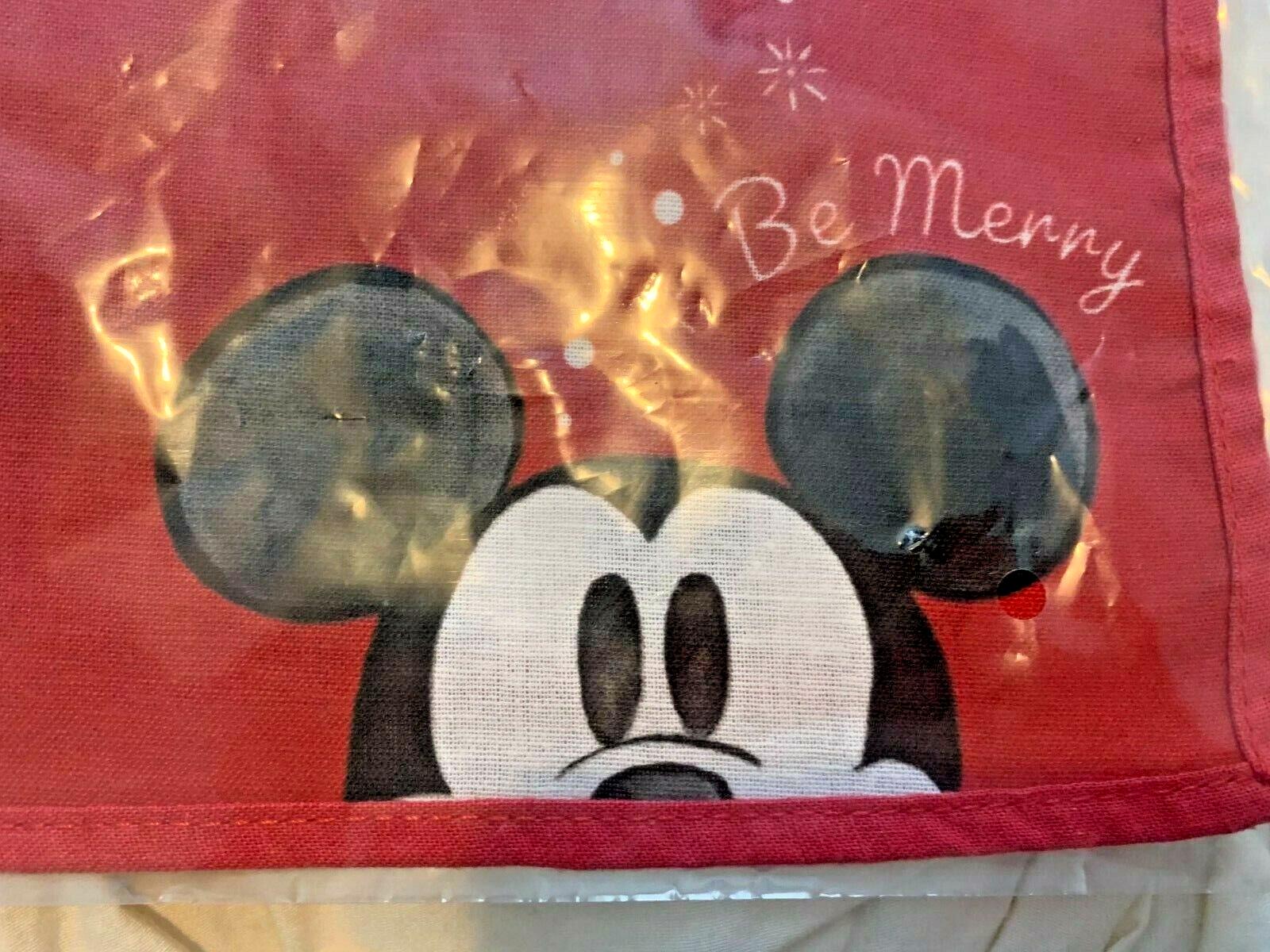 Disney Pottery Barn Mickey Mouse Napkin Christmas holiday party gift school [