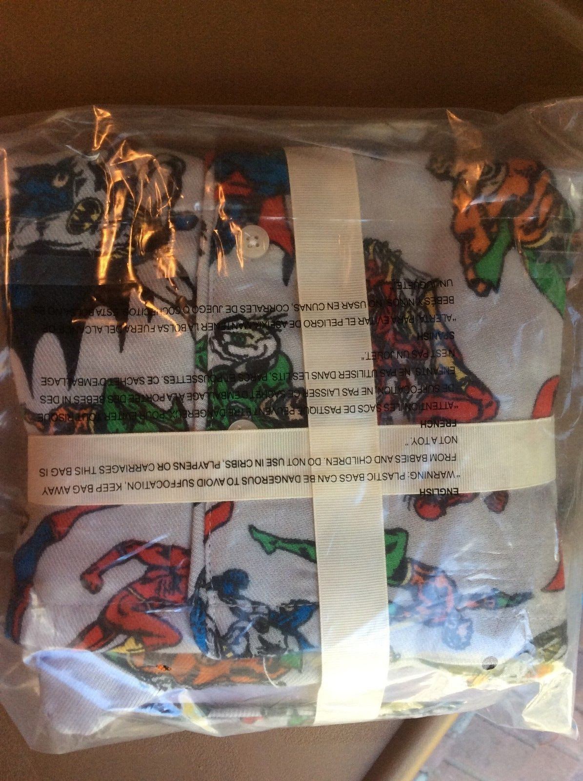 Disney Pottery Barn Holiday Justice League sleep pj batman Pajama set flash `