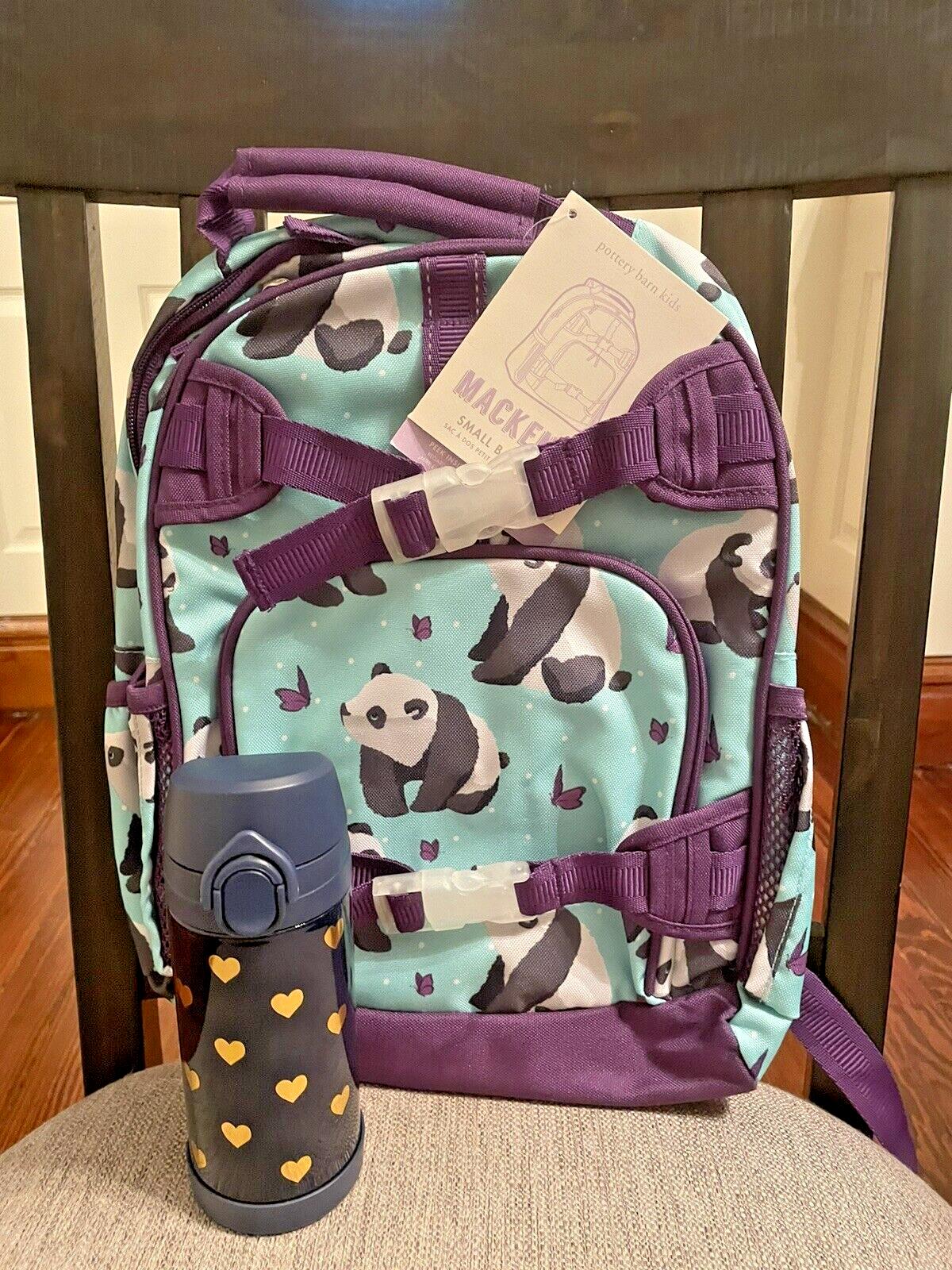 Pottery Barn school Disney Backpack Panda+water bottle panda rainbow TRAVEL ?? .