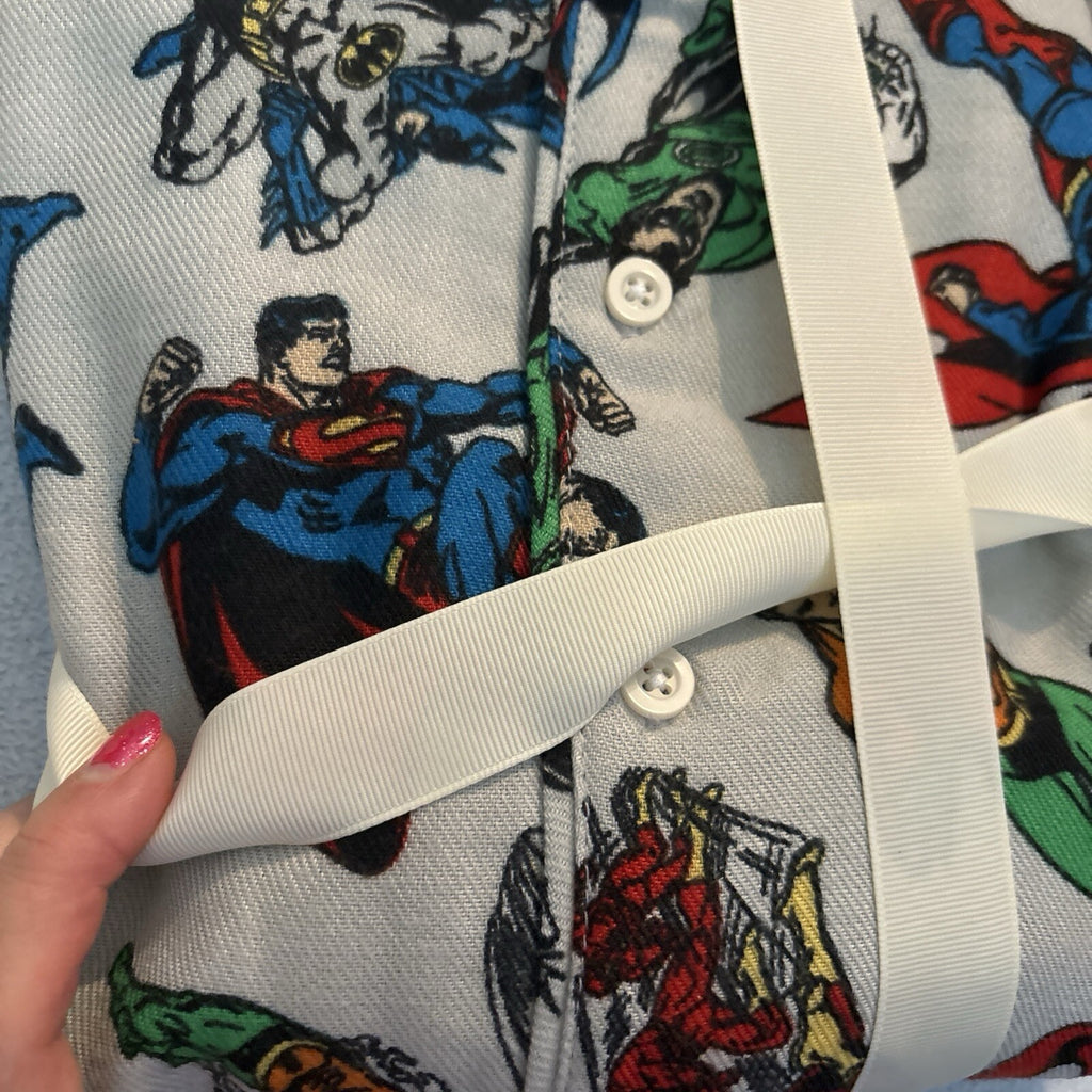 Disney Pottery Barn Holiday Justice League sleep pj batman Pajama set flash `