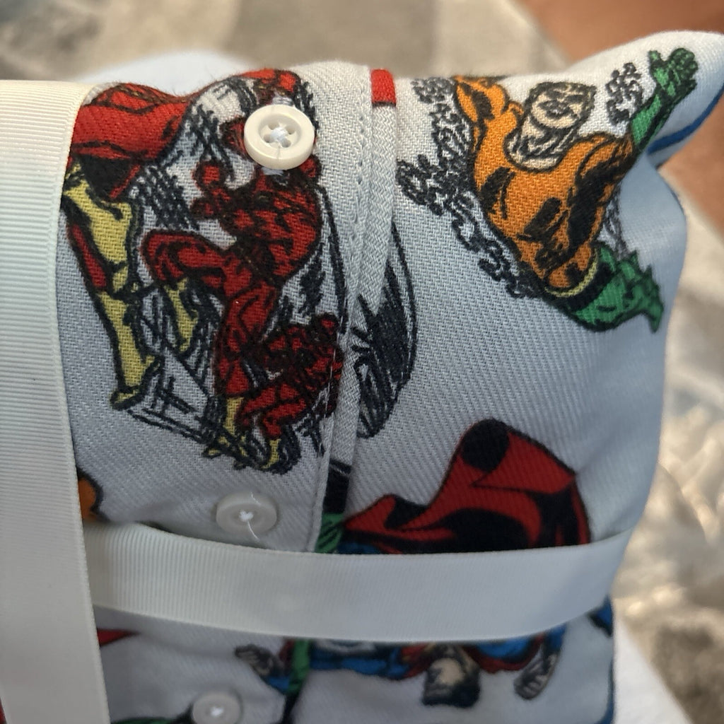 Disney Pottery Barn Holiday Justice League sleep pj batman Pajama set flash `