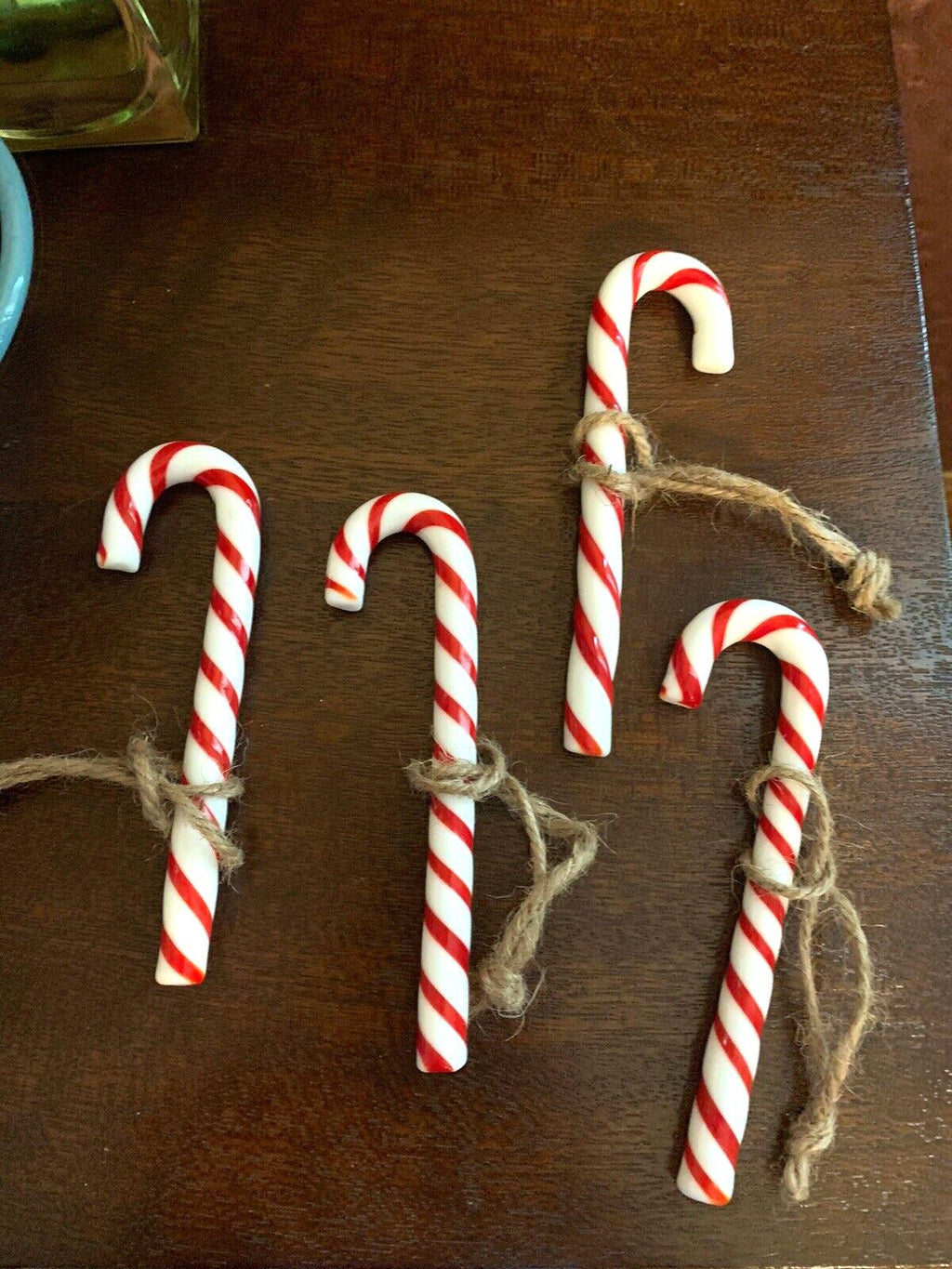 Pottery barn holiday Ornament Candy Cane Christmas NAPKIN RING party gift kid =