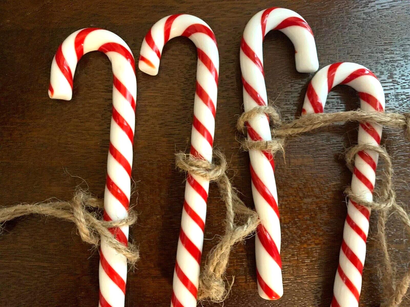 Pottery barn holiday Ornament Candy Cane Christmas NAPKIN RING party gift kid =