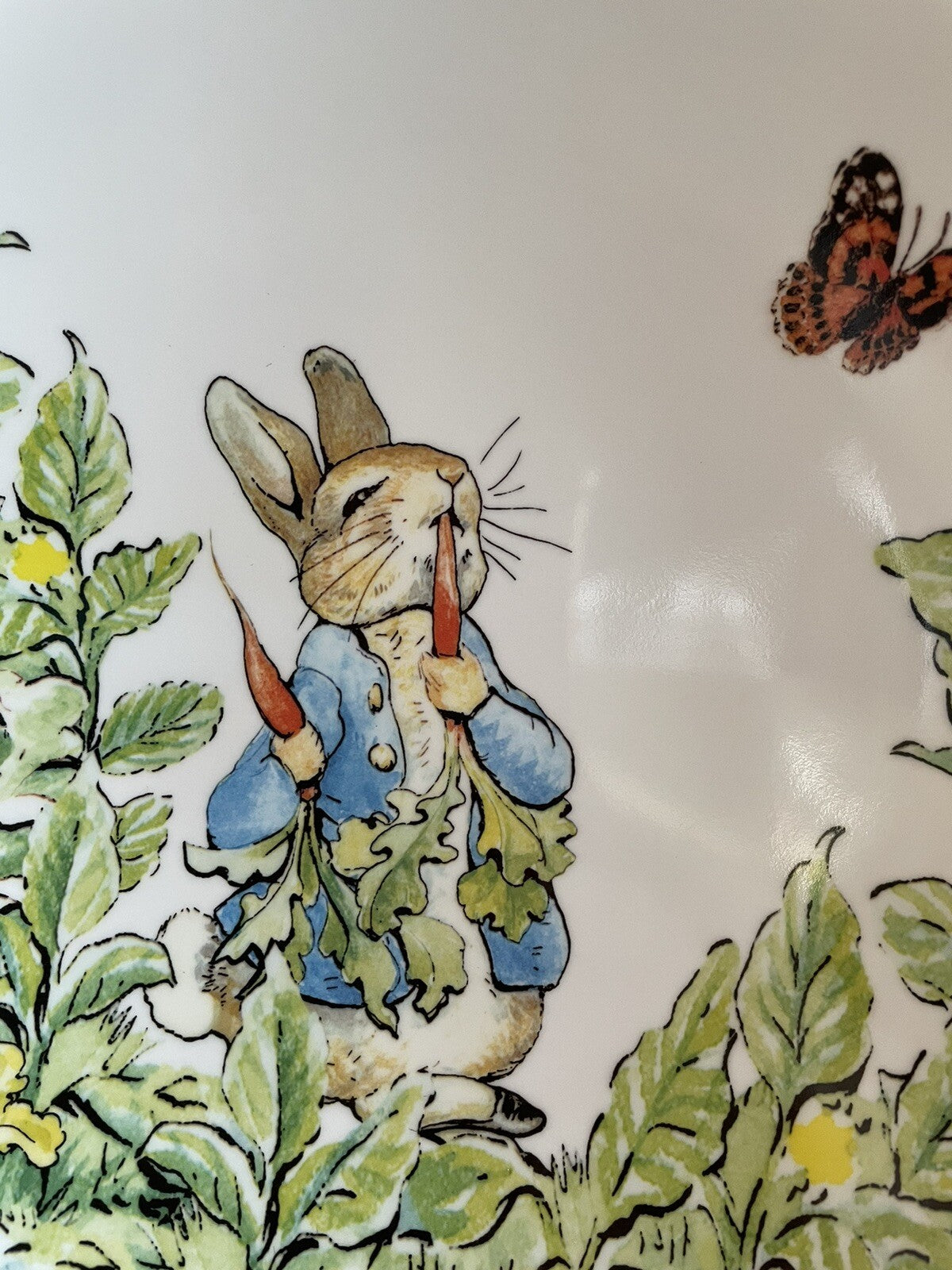 Disney Pottery Barn PLATE Peter rabbit Easter holiday Party BUNNY kid SET 4 a