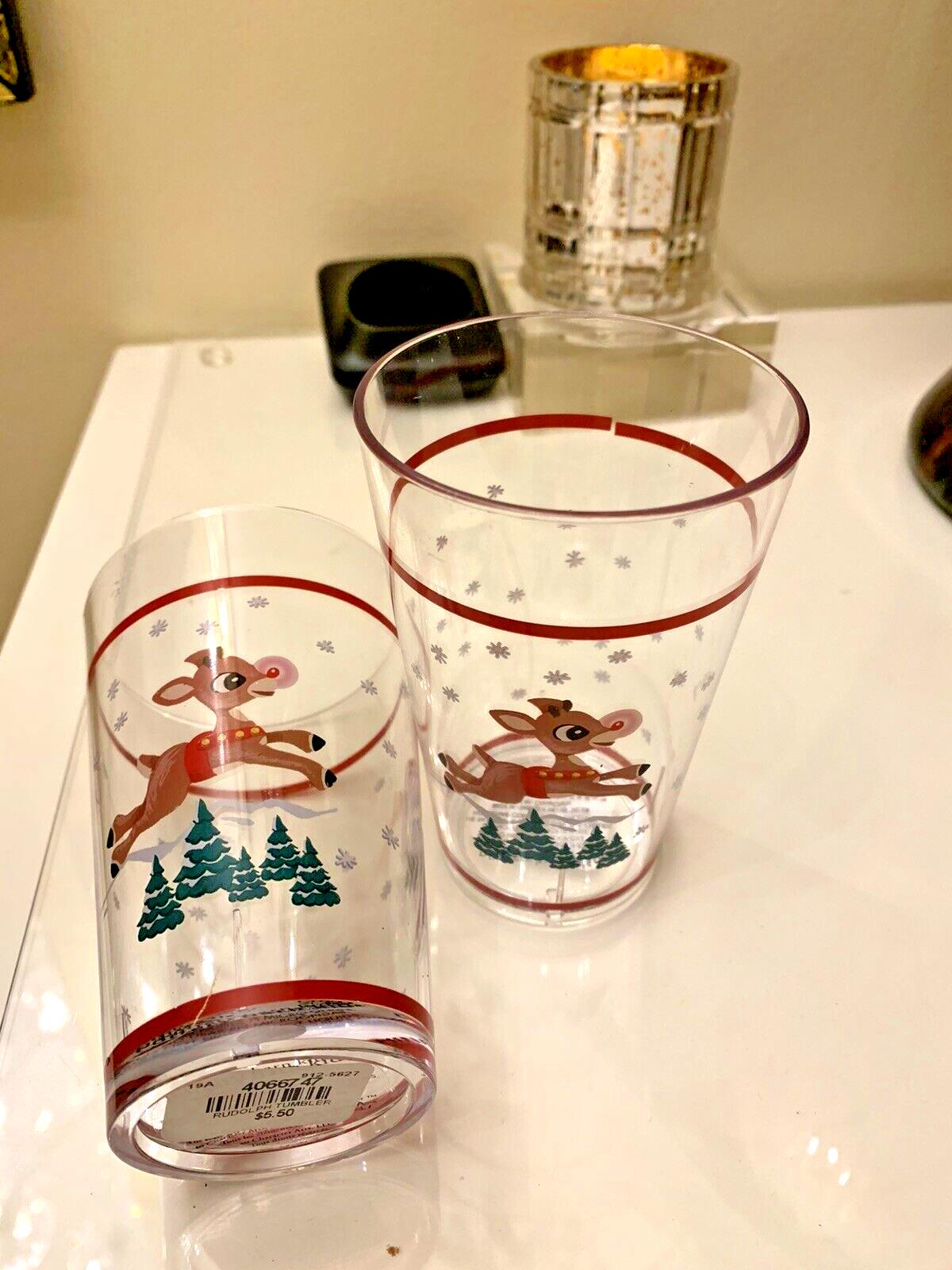 Disney Pottery Barn holiday cup Rudolph Reindeer Santa Christmas party gift n