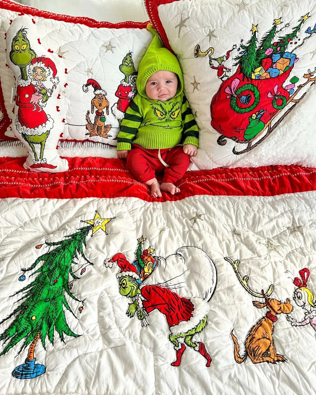 Disney school Pottery Barn Grinch Utensil Christmas holiday Lunch party gift [