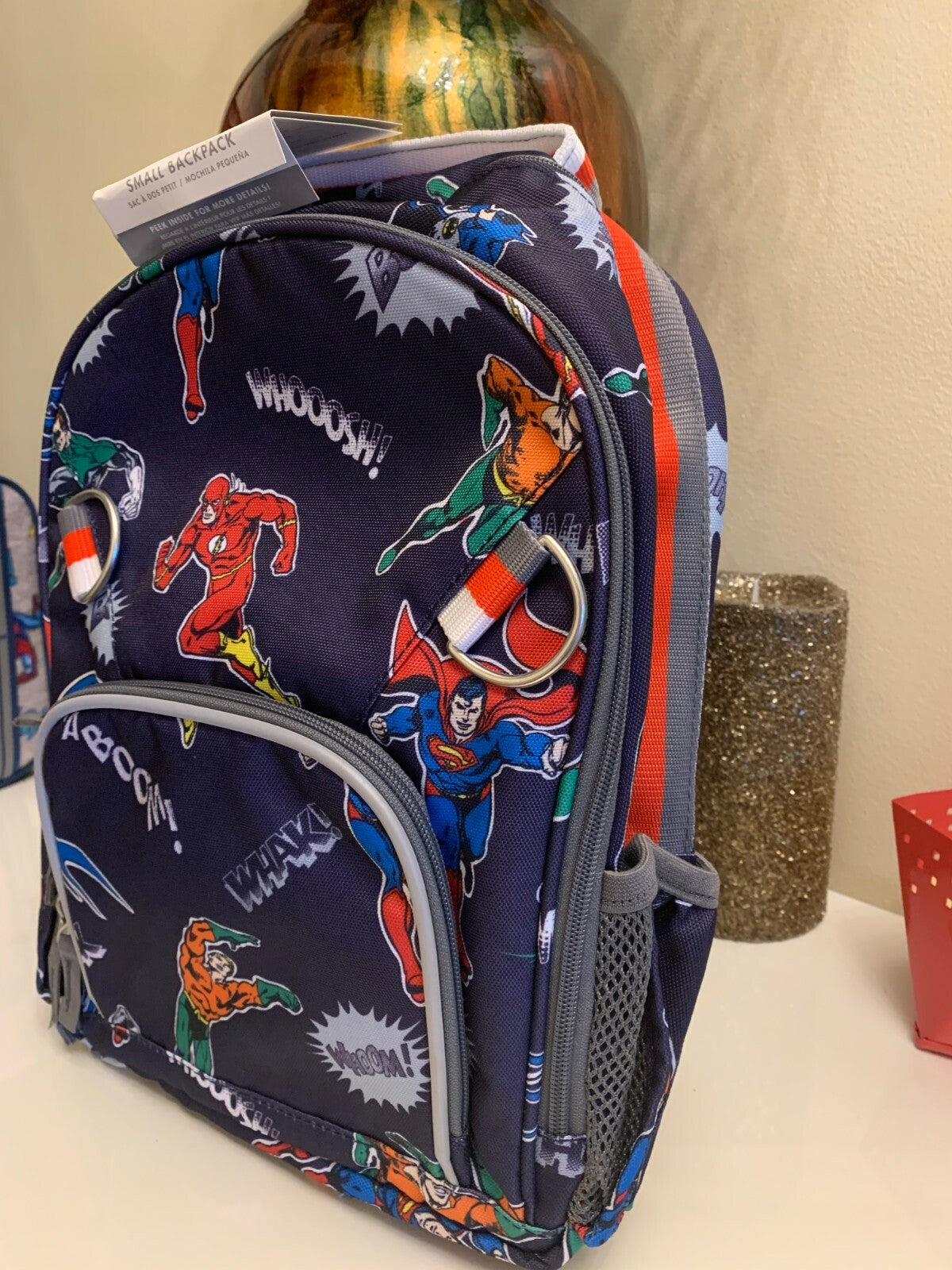 School Pottery barn Disney BACKPACK +WATER + Spider-man travel boy comic ./