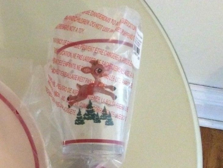 Disney Pottery Barn holiday cup Rudolph Reindeer Santa Christmas party gift n