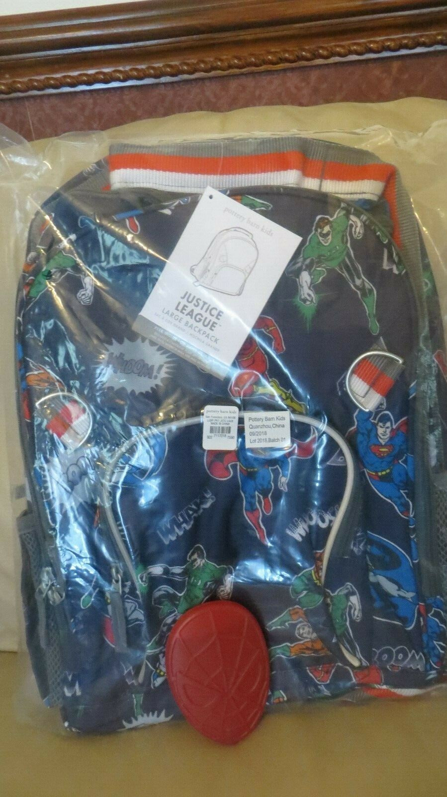 School Pottery barn Disney BACKPACK +WATER + Spider-man travel boy comic ./