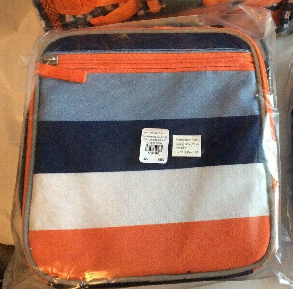 Pottery Barn LUNCH BOX BAG School Disney stripe sport Boy Space Planet Galaxy 1