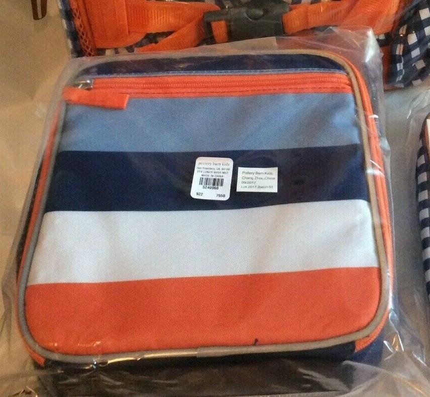 Pottery Barn LUNCH BOX BAG School Disney stripe sport Boy Space Planet Galaxy 1