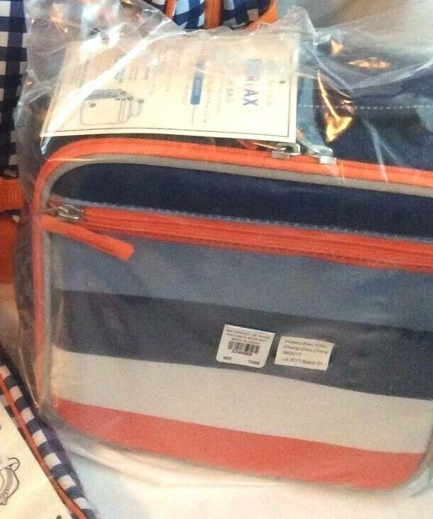 Pottery Barn LUNCH BOX BAG School Disney stripe sport Boy Space Planet Galaxy 1