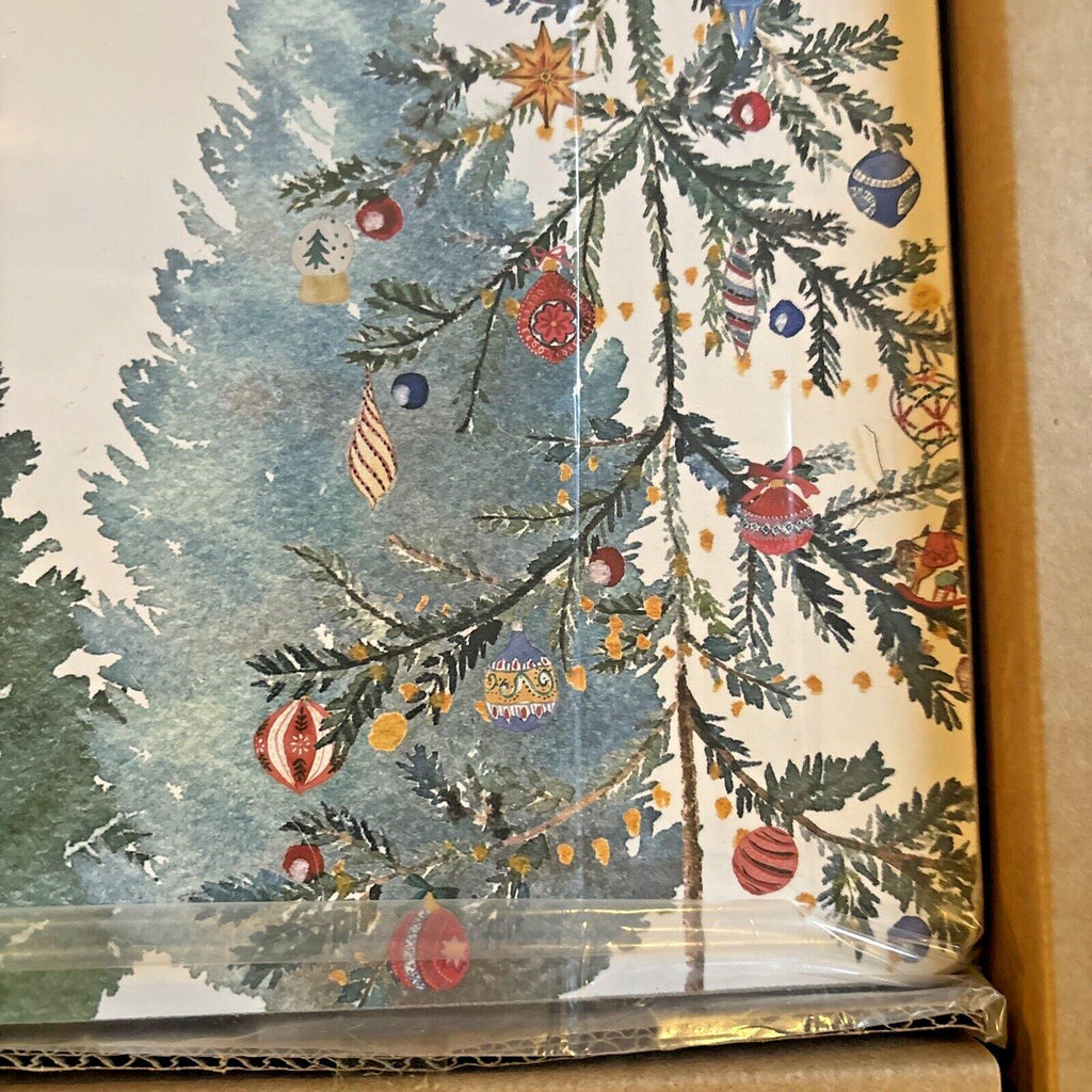 Pottery Barn Disney holiday placemat Santa Christmas Country Reindeer party -