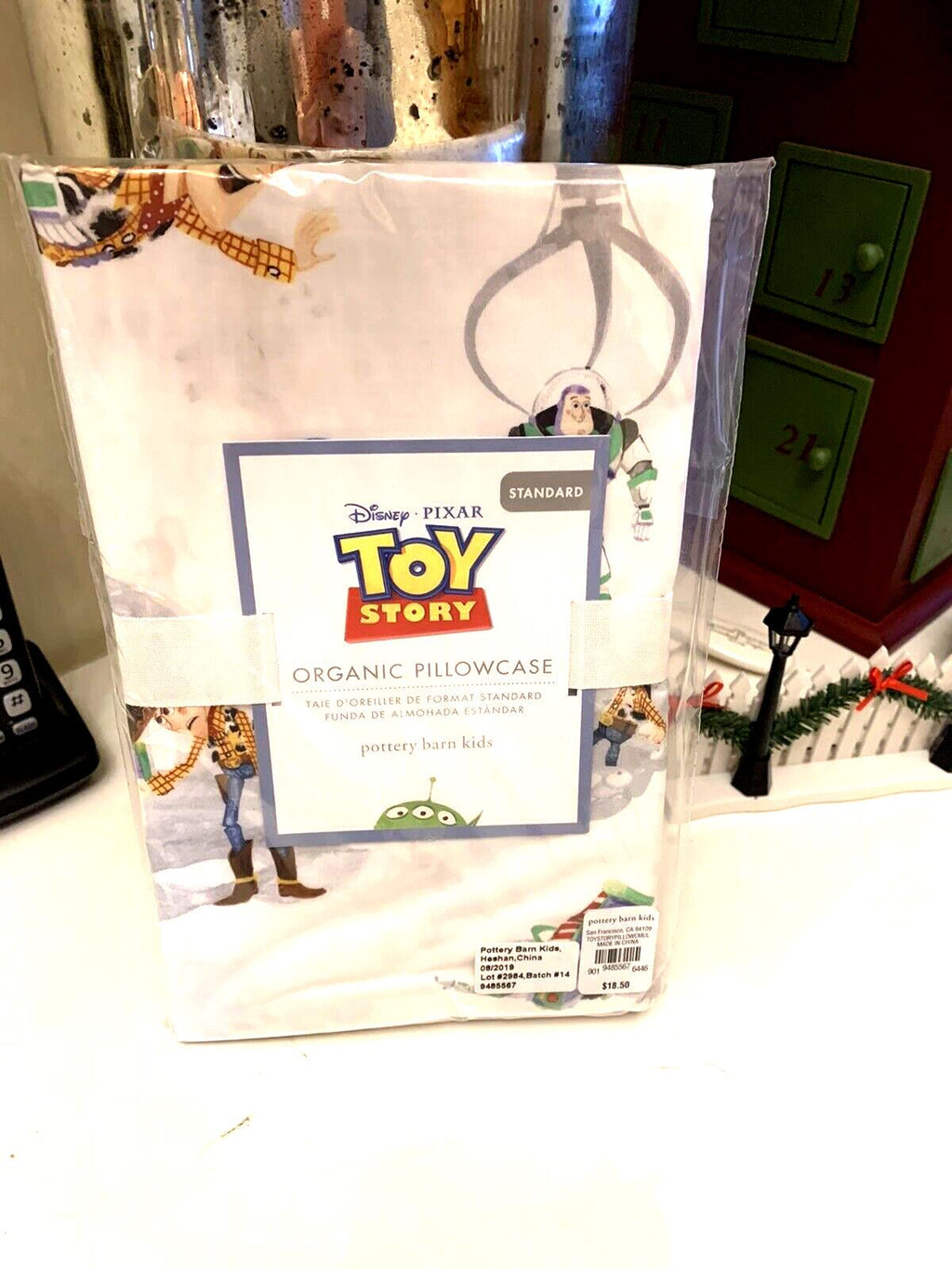 Pottery barn kids TOY STORY Disney pillowcase school Woody Buzz Lightyear Boy y