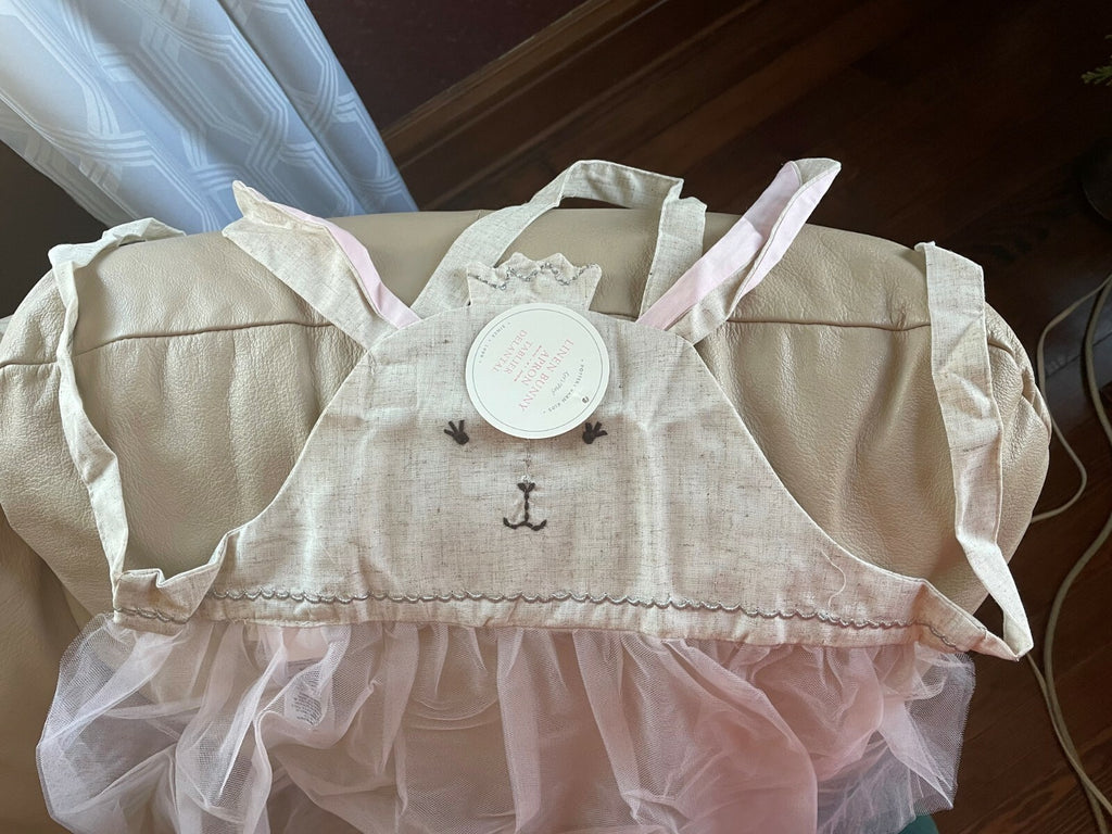Pottery Barn Bunny Rabbit holiday Apron disney gift girl party school bake ?? a