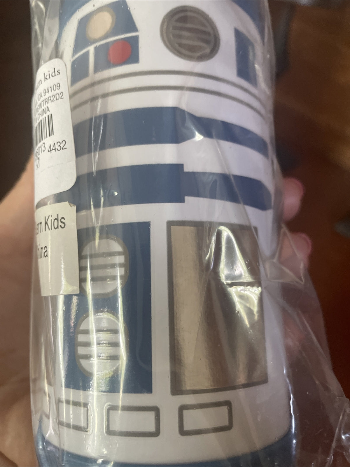School Pottery barn disney STAR WARS boy WATER BOTTLE space travel droid ??  [