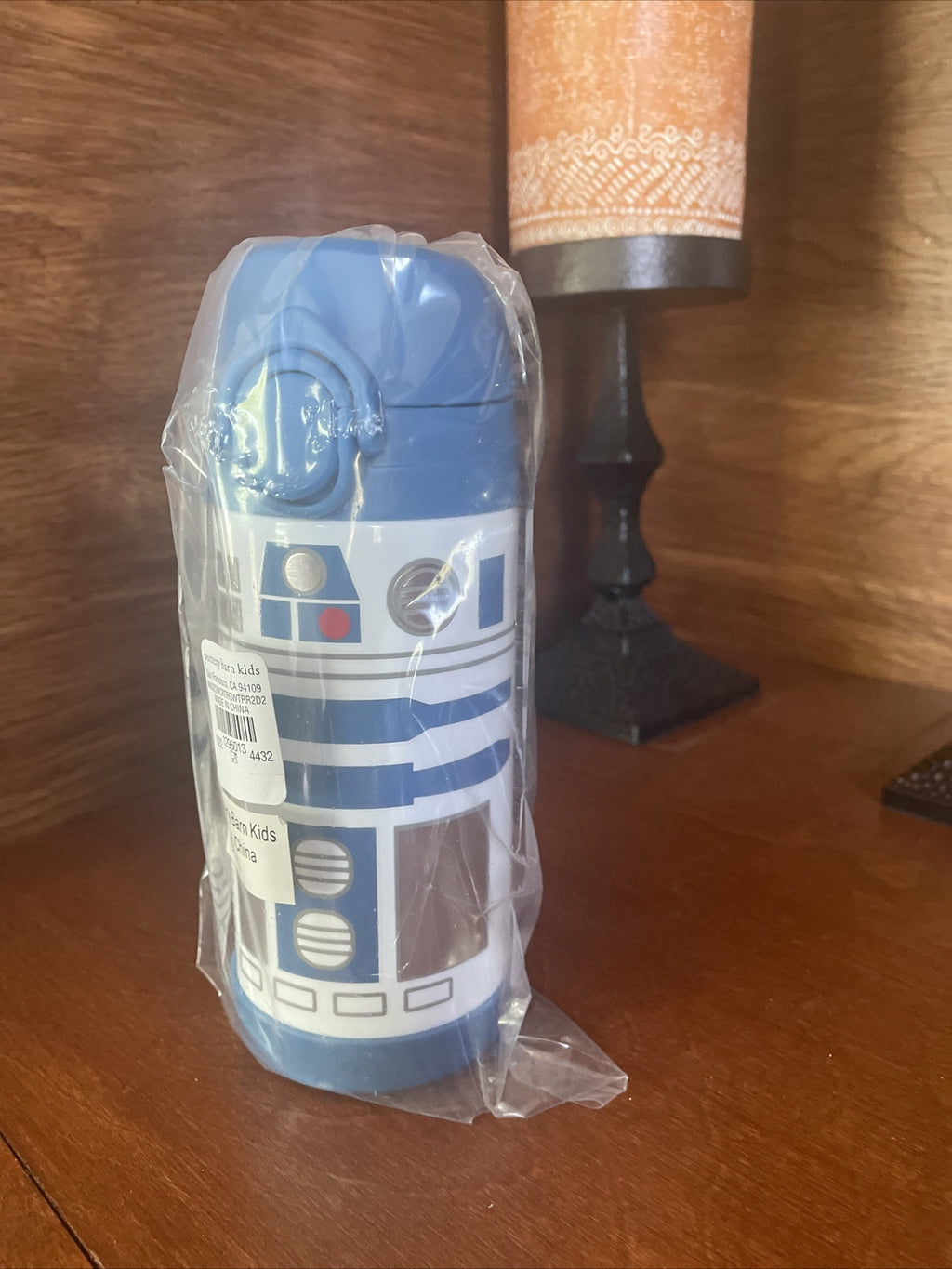 School Pottery barn disney STAR WARS boy WATER BOTTLE space travel droid ??  [