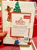 Pottery Barn holiday Rudolph Reindeer Bumble Santa Christmas pillowcase disney "