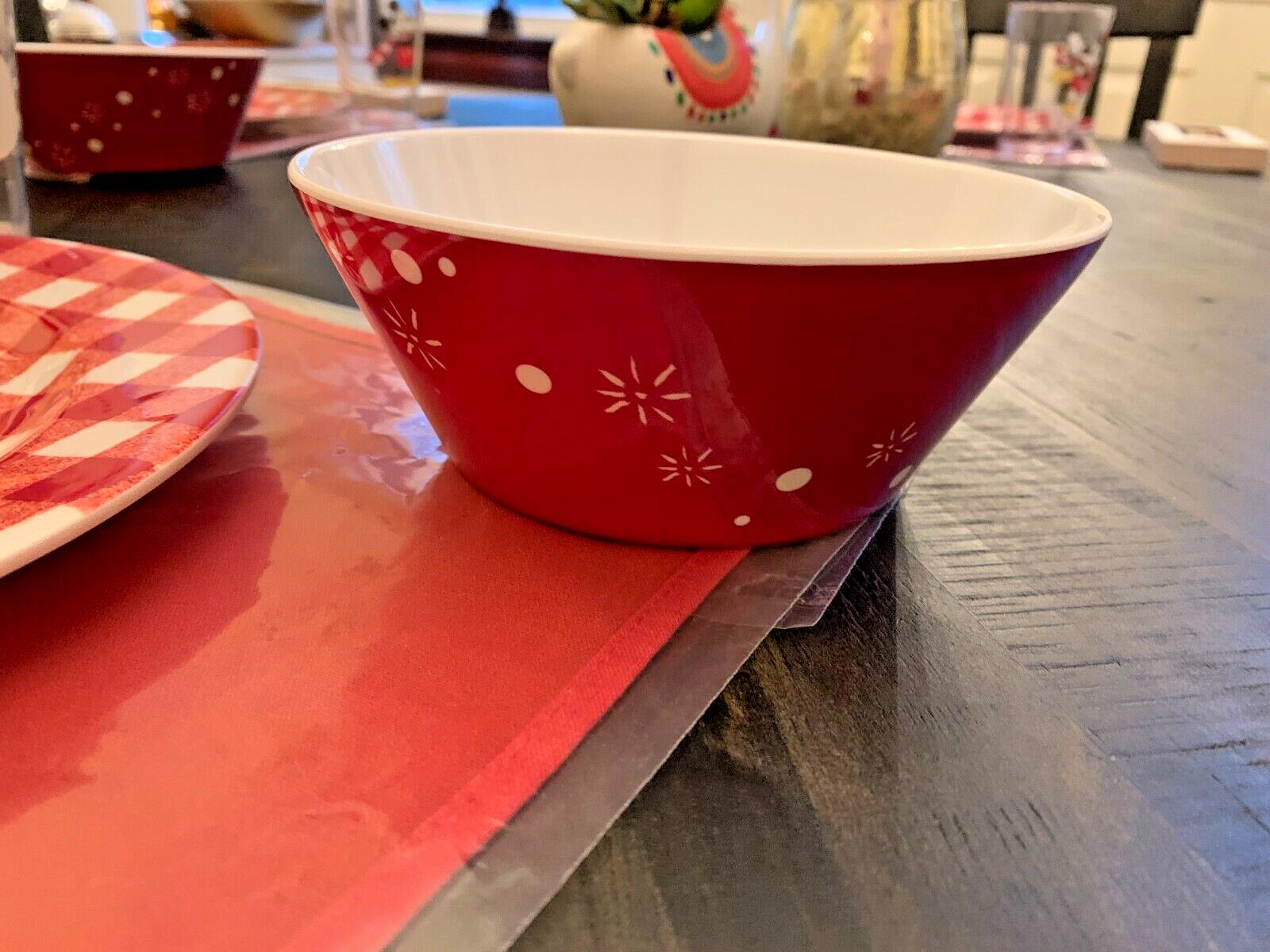 Pottery Barn Disney Mickey Mouse holiday Bowl Christmas gift party Minnie SET [