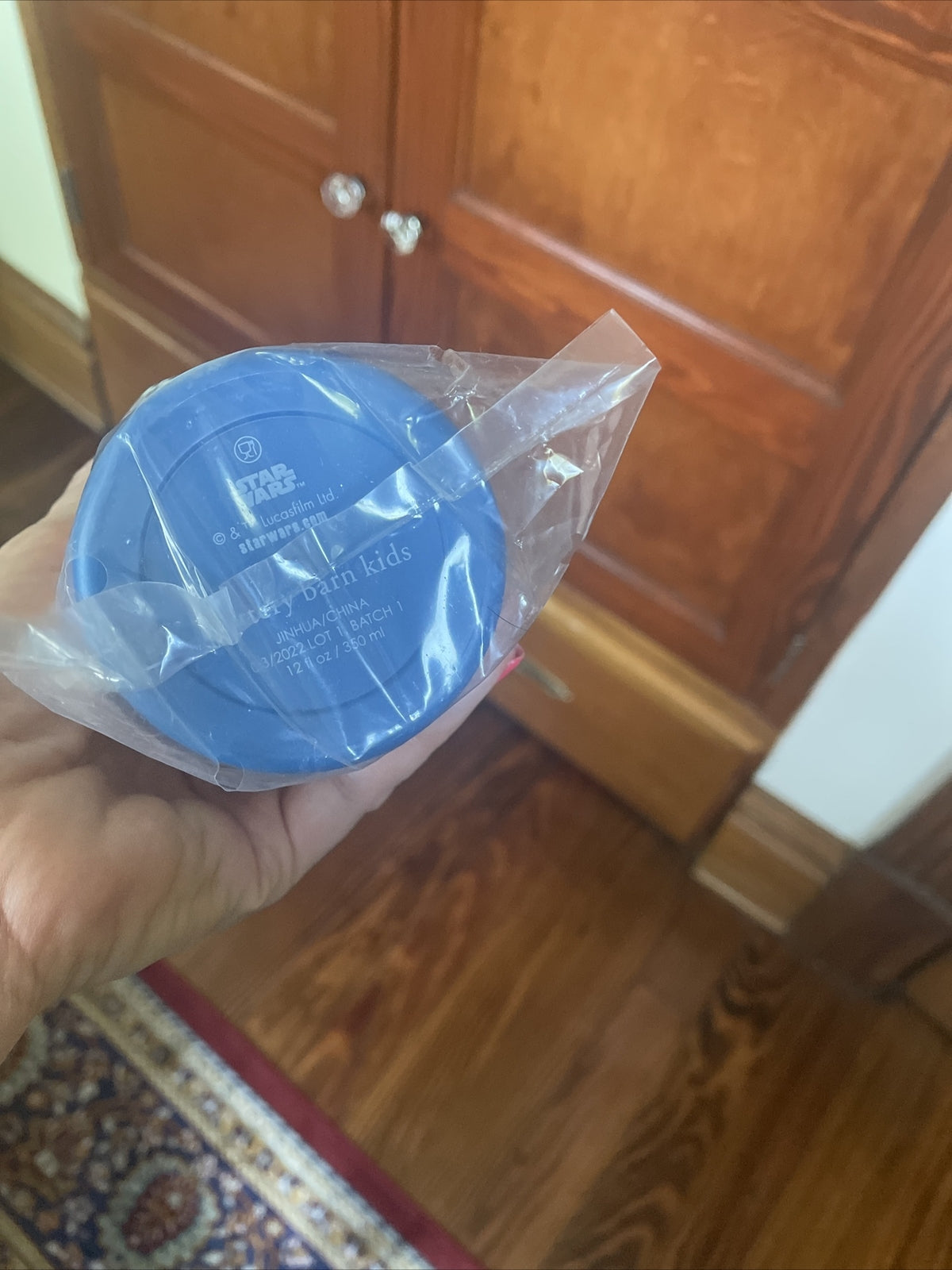 School Pottery barn disney STAR WARS boy WATER BOTTLE space travel droid ??  [