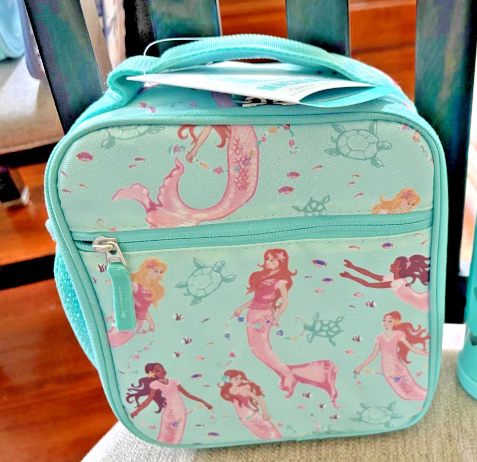 Pottery Barn school Disney LUNCH BAG Mermaid Ariel princess WATER Travel girl .