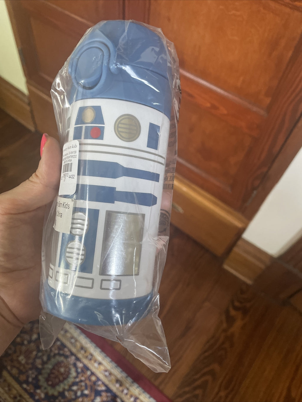 School Pottery barn disney STAR WARS boy WATER BOTTLE space travel droid ??  [
