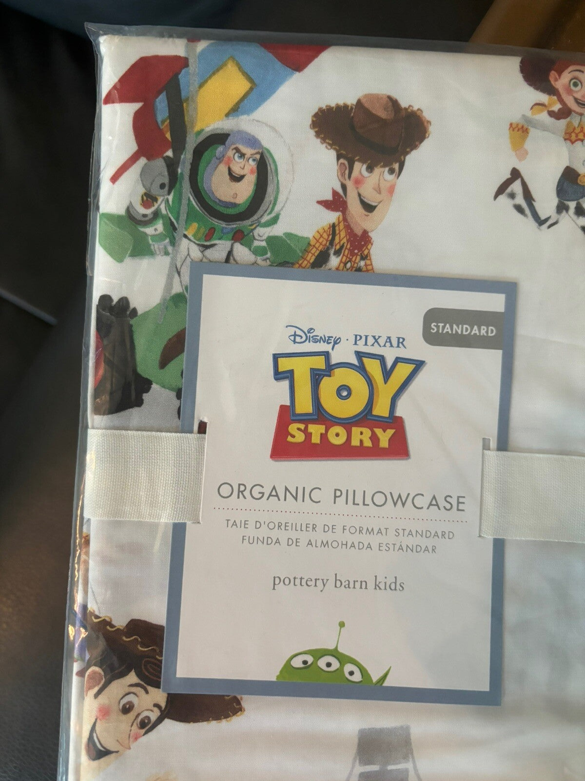 Pottery barn kids TOY STORY Disney pillowcase school Woody Buzz Lightyear Boy y