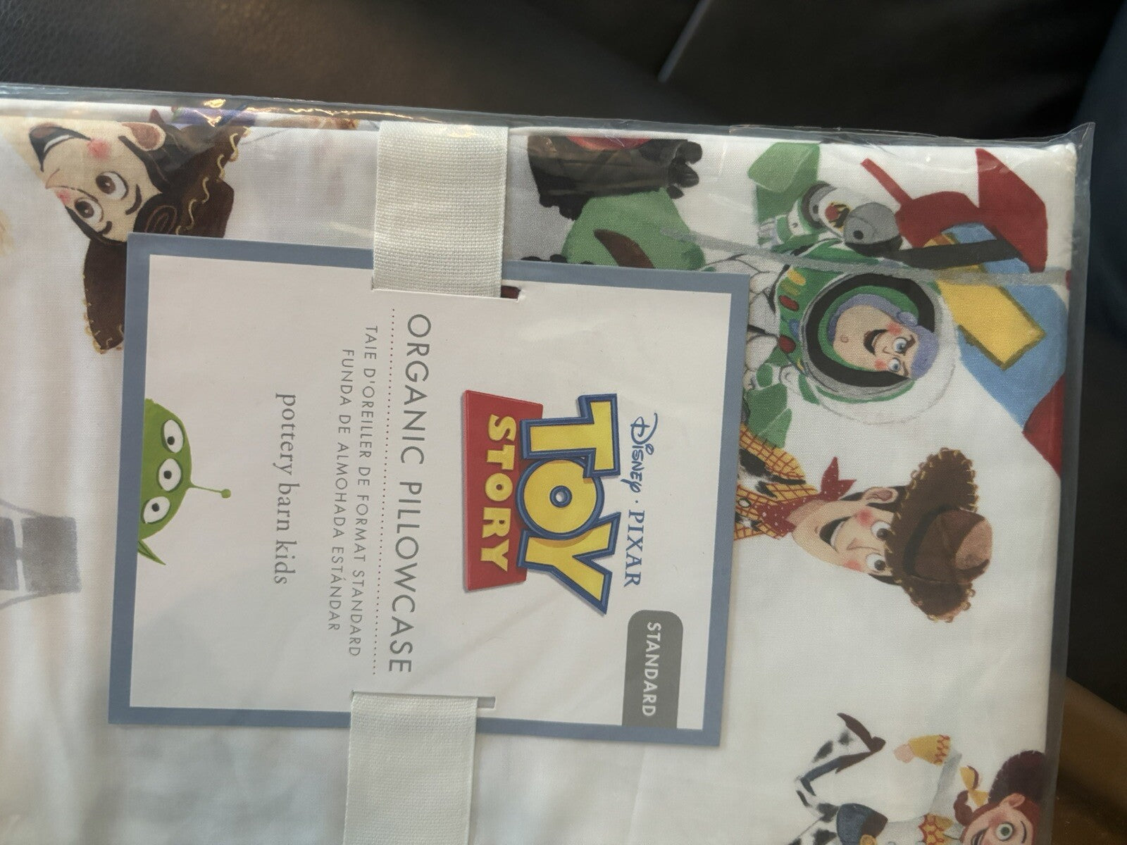 Pottery barn kids TOY STORY Disney pillowcase school Woody Buzz Lightyear Boy y
