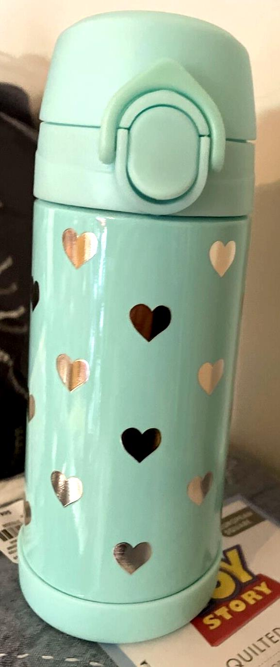 Pottery Barn School Disney WATER BOTTLE girl Holiday Gift Rainbow heart star ,