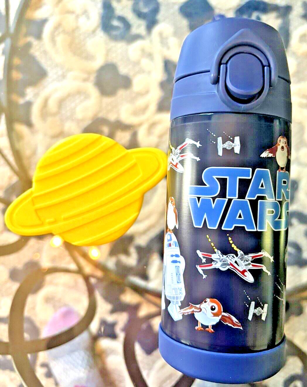 Pottery Barn School Disney STAR WARS Mandalorian Solo WATER BOTTLE+space bag .