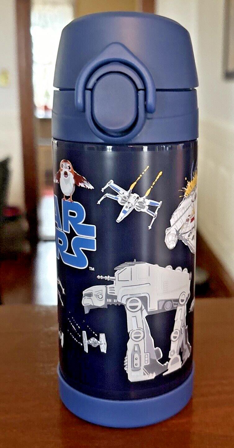 Pottery Barn School Disney STAR WARS Mandalorian Solo WATER BOTTLE+space bag .
