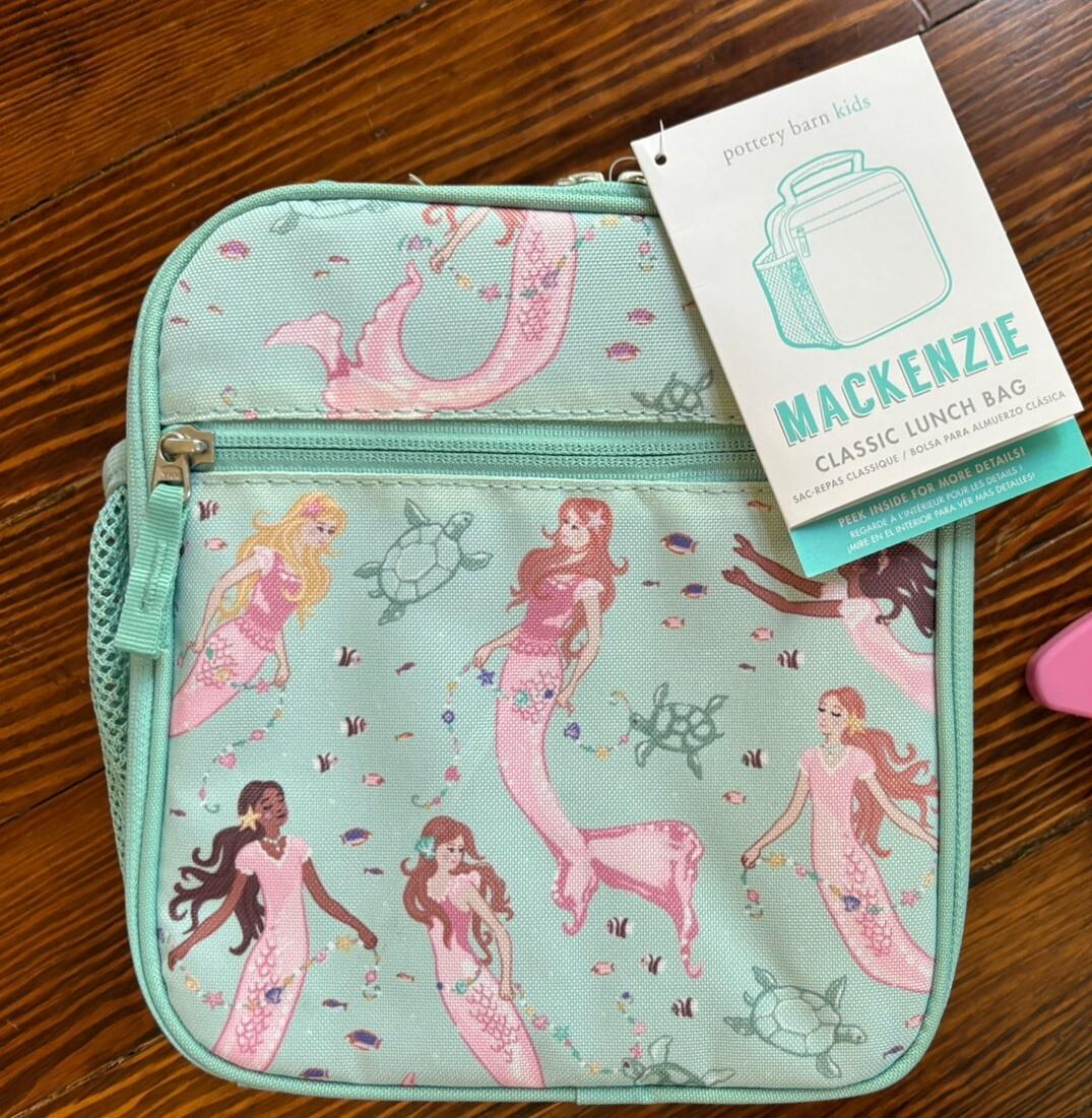 Pottery Barn school Disney LUNCH BAG Mermaid Ariel princess WATER Travel girl .