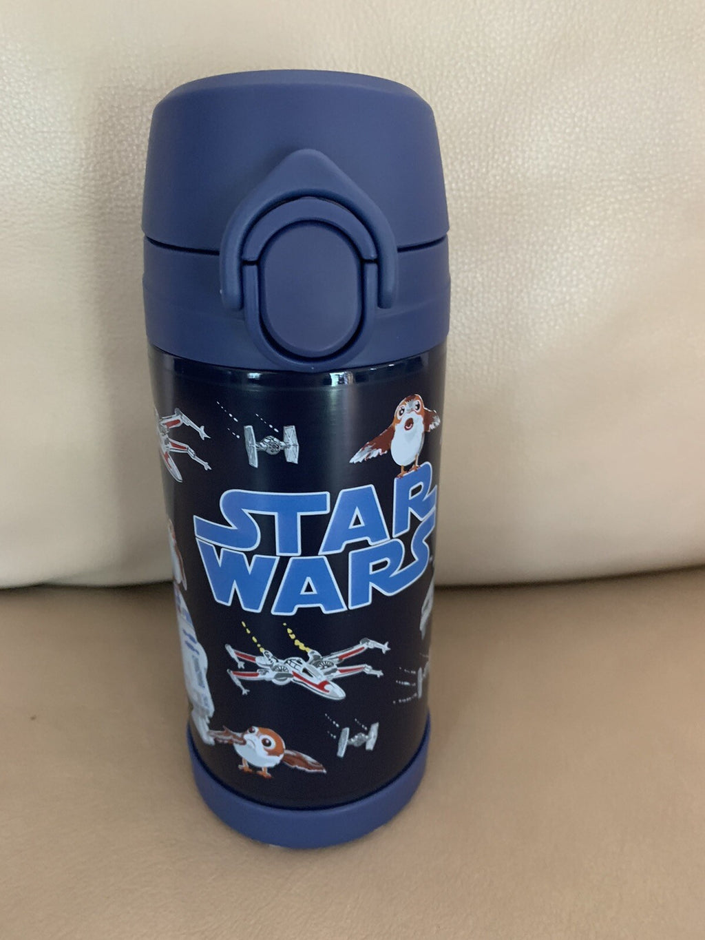 Pottery Barn School Disney STAR WARS Mandalorian Solo WATER BOTTLE+space bag .