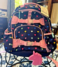 Disney School Pottery barn LARGE backpack rainbow heart+ Unicorn bag Travel ?? .