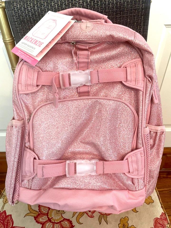 Pottery Barn school Disney Glitter LARGE BACKPACK+LUNCH BAG +WATER Travel set .