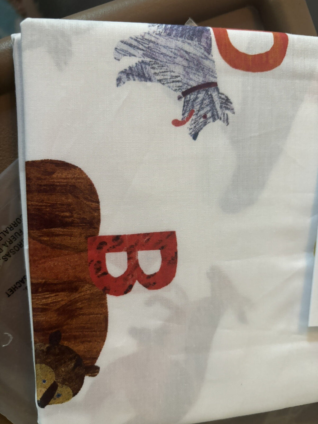 Pottery Barn Pillowcase Alphabet animal Hungry Caterpillar pre k school disney