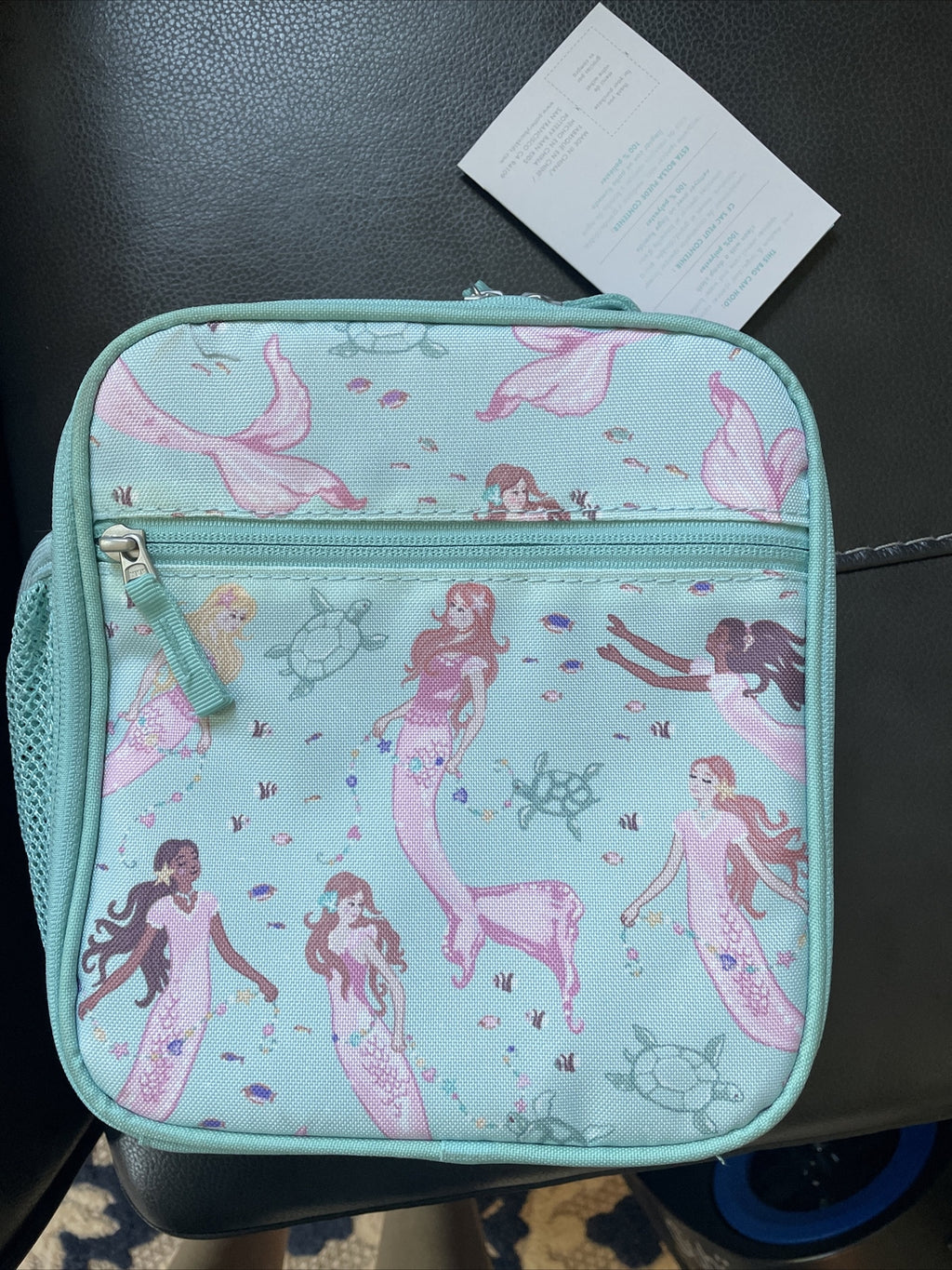 Pottery Barn school Disney LUNCH BAG Mermaid Ariel princess WATER Travel girl .