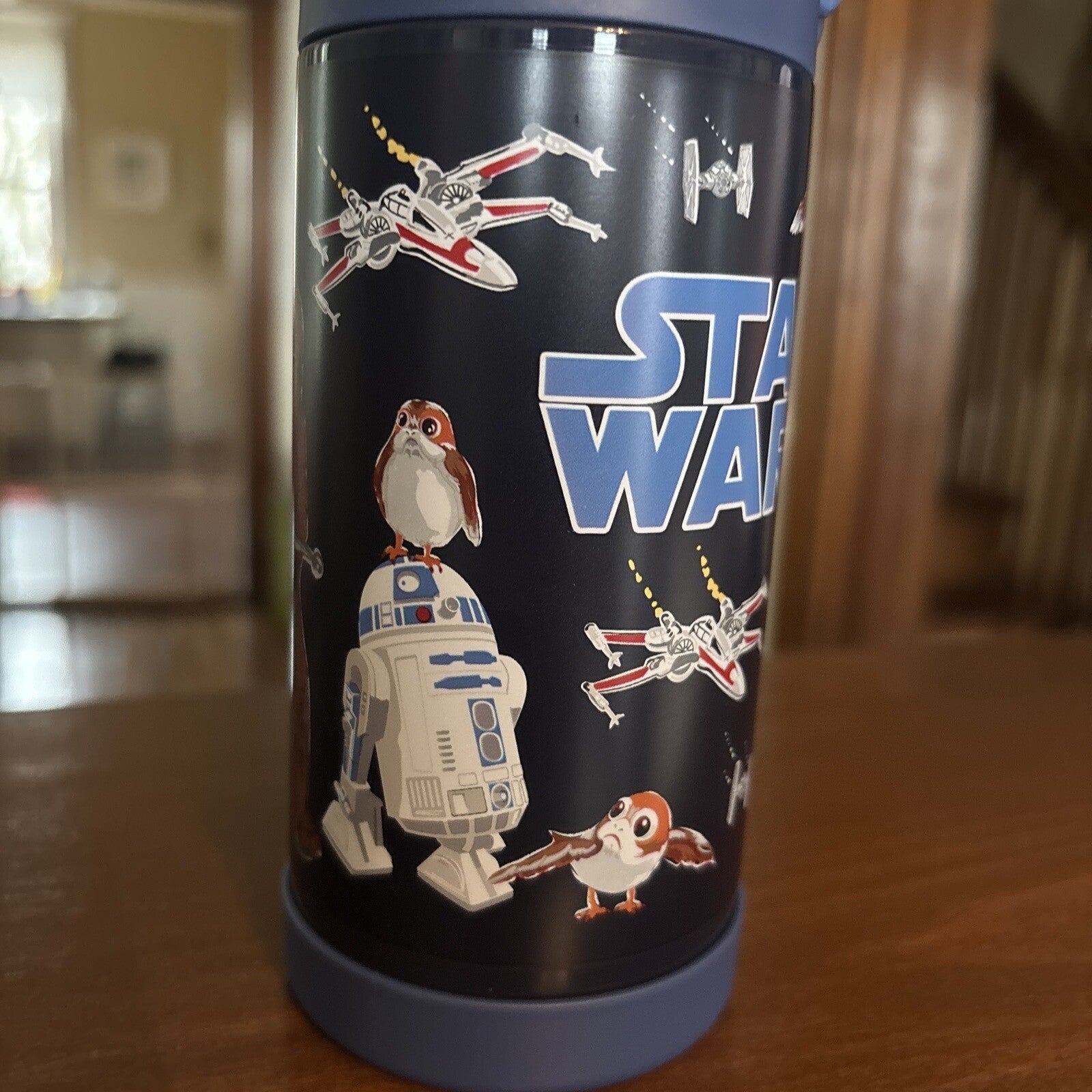 Pottery Barn School Disney STAR WARS Mandalorian Solo WATER BOTTLE+space bag .