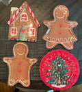 Pottery Barn Christmas holiday PLATE Nutcracker Gingerbread Disney party SET 4 !