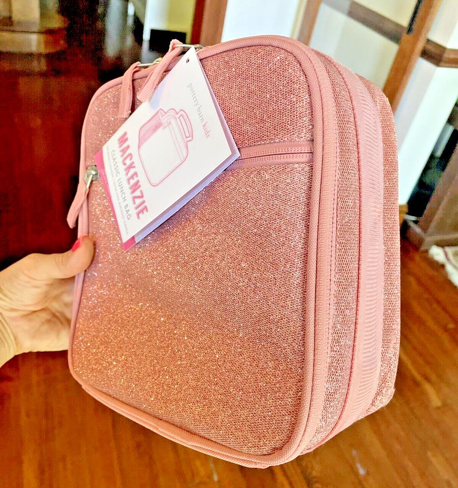 Pottery Barn school Disney Glitter LARGE BACKPACK+LUNCH BAG +WATER Travel set .