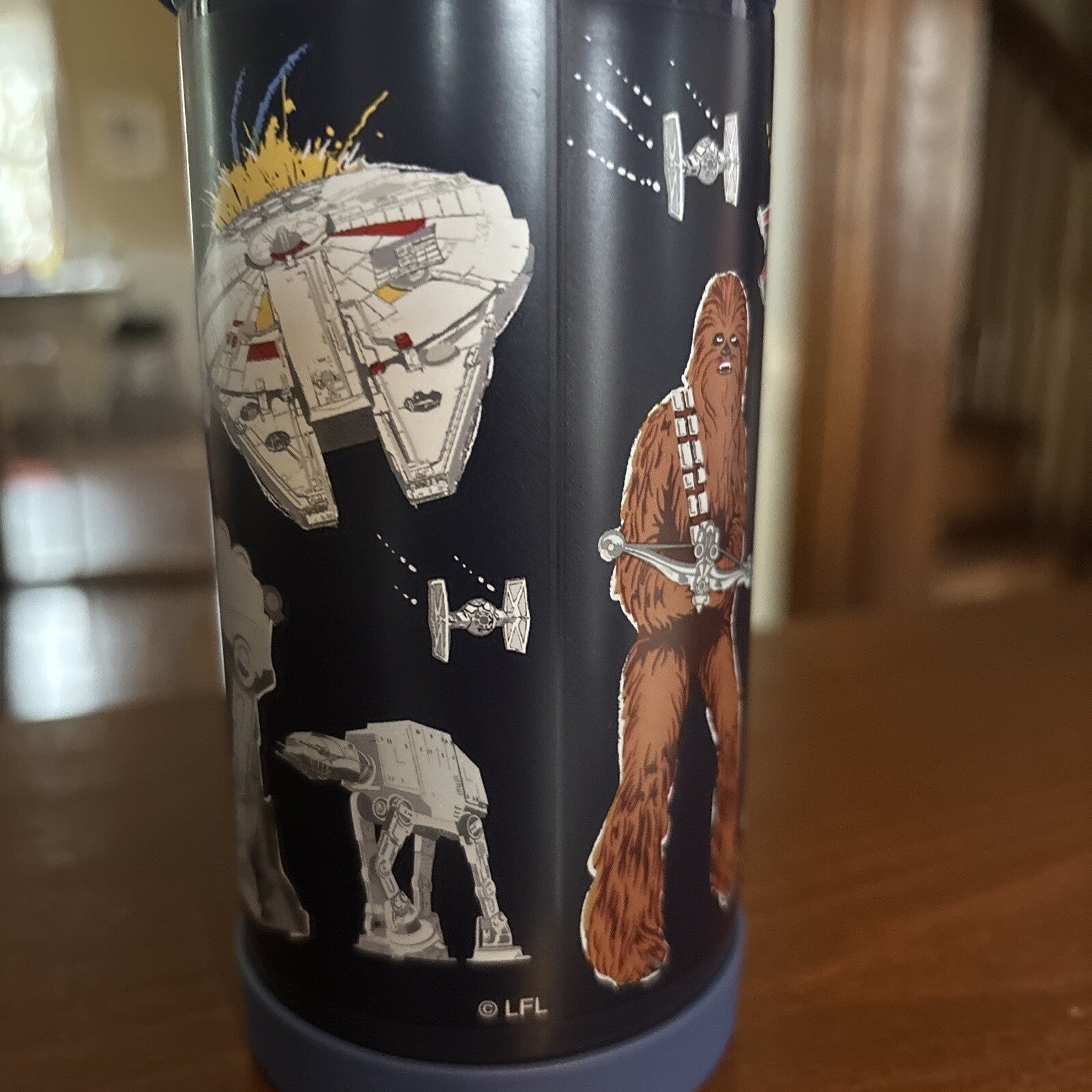 Pottery Barn School Disney STAR WARS Mandalorian Solo WATER BOTTLE+space bag .