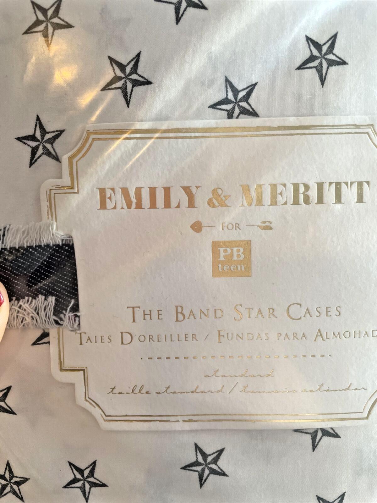 pottery barn holiday Emily Meritt pillowcase star space Christmas kid Gift SET y