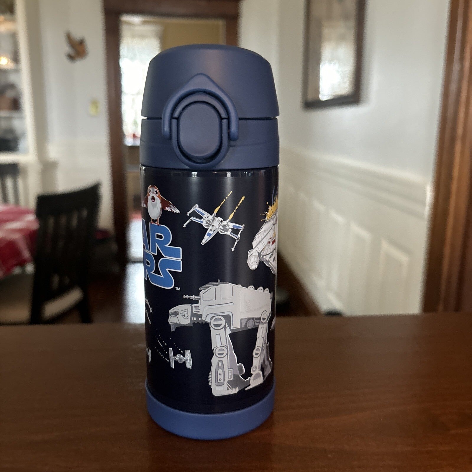 Pottery Barn School Disney STAR WARS Mandalorian Solo WATER BOTTLE+space bag .