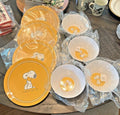 Pottery Barn Kid Disney Peanuts Snoopy Holiday Thanksgiving party ??SET 8 kids =