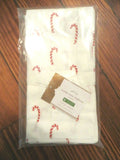 Disney Pottery barn Holiday napkin Candy Cane table Christmas party star SET 4 ]