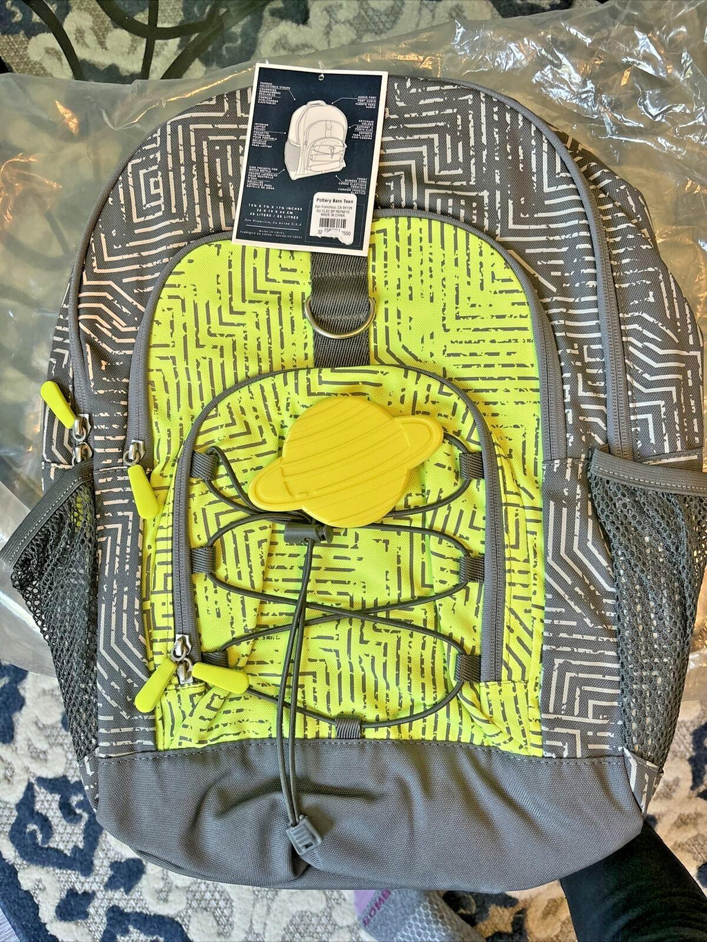 School Pottery barn Disney Boy LARGE BACKPACK +planet space Travel bag sport [