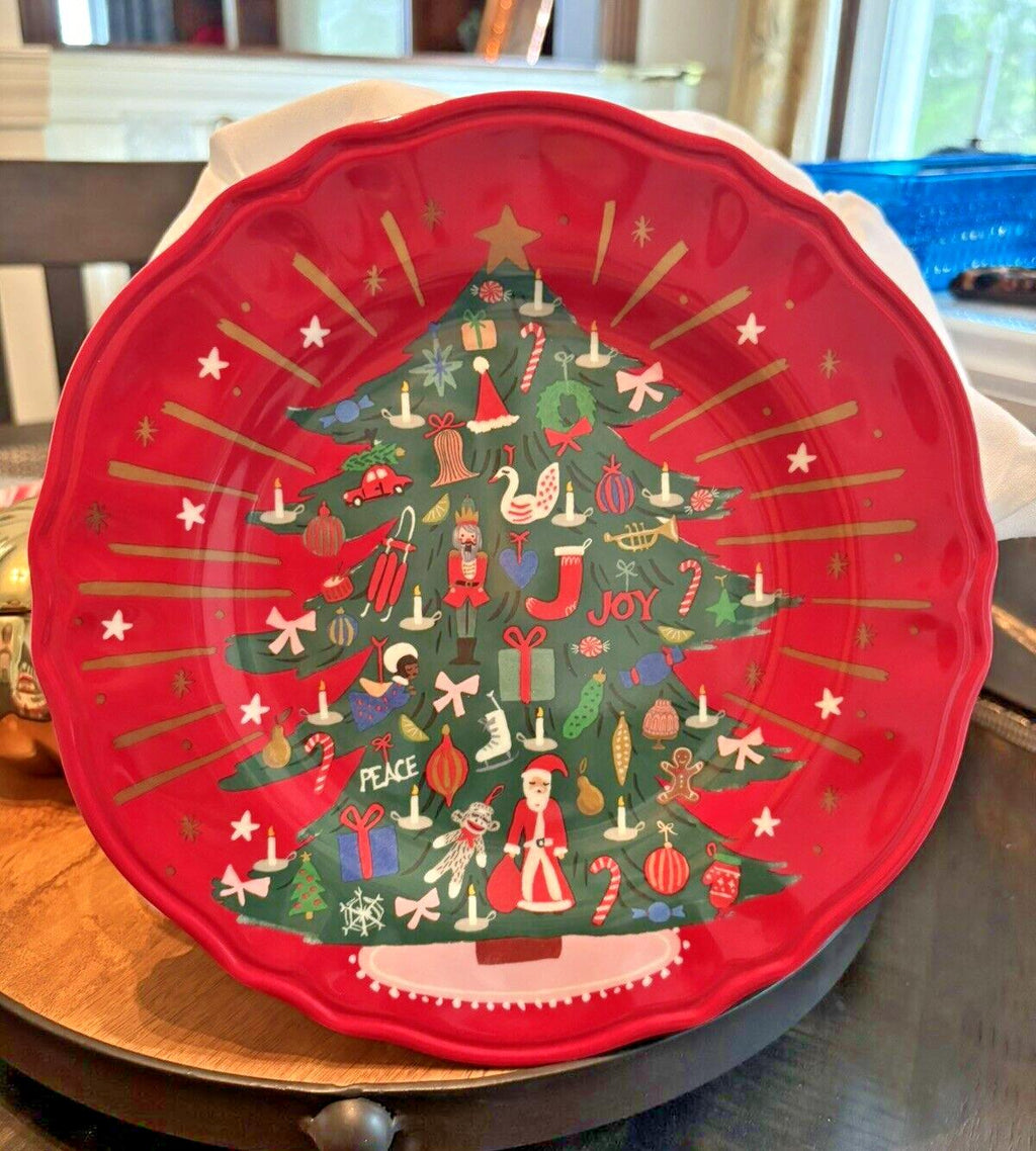 Pottery Barn Christmas holiday PLATE Nutcracker Gingerbread Disney party SET 4 !