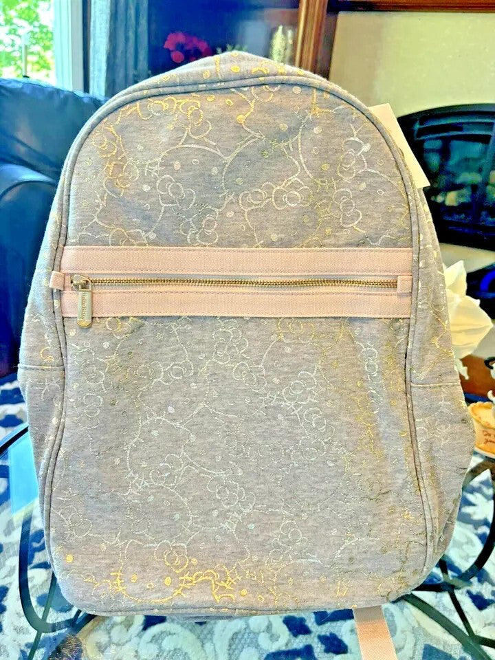Pottery Barn school Disney Hello Kitty Glitter BACKPACK LARGE travel bag girl n