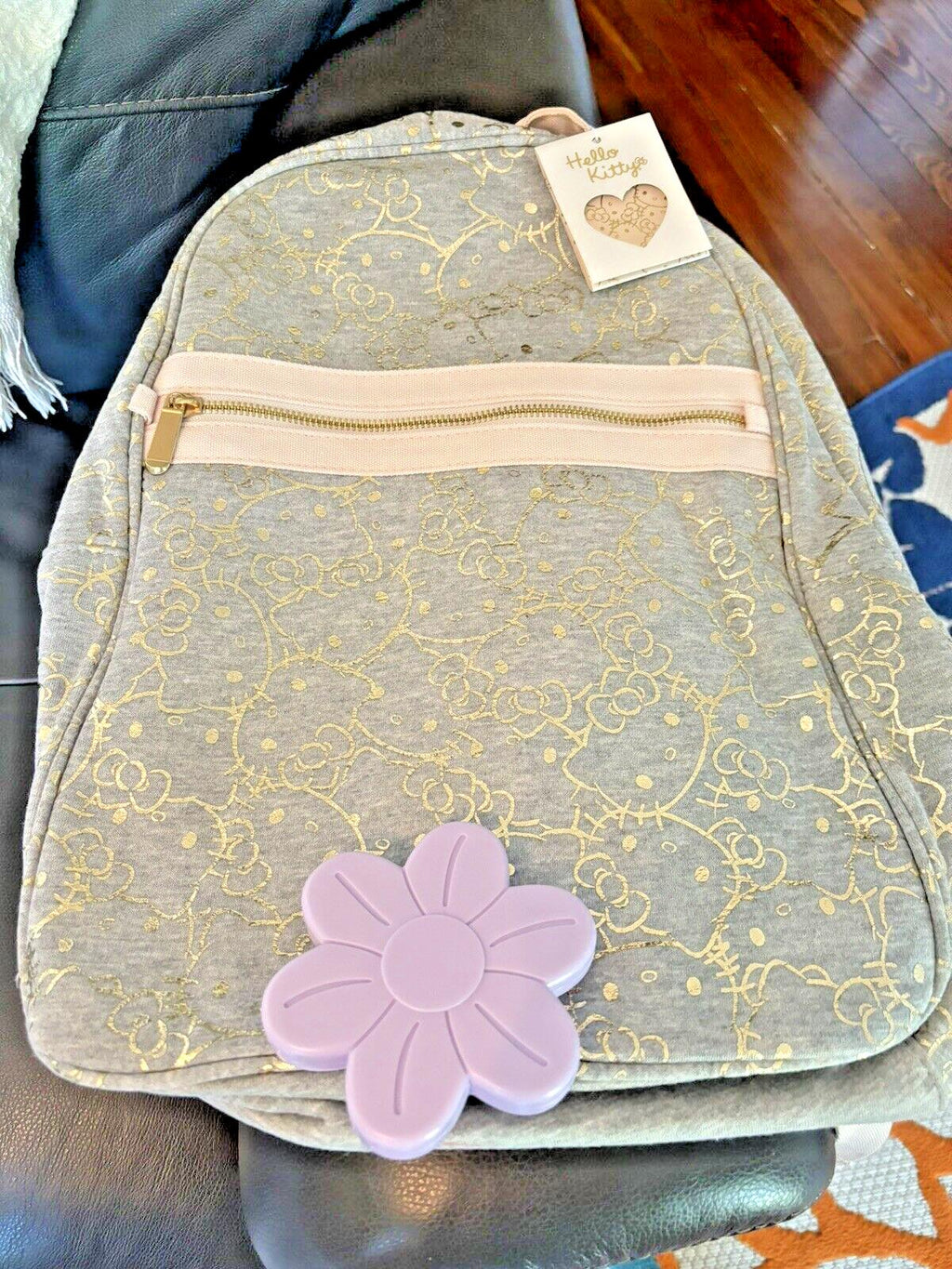 Pottery Barn school Disney Hello Kitty Glitter BACKPACK LARGE travel bag girl n